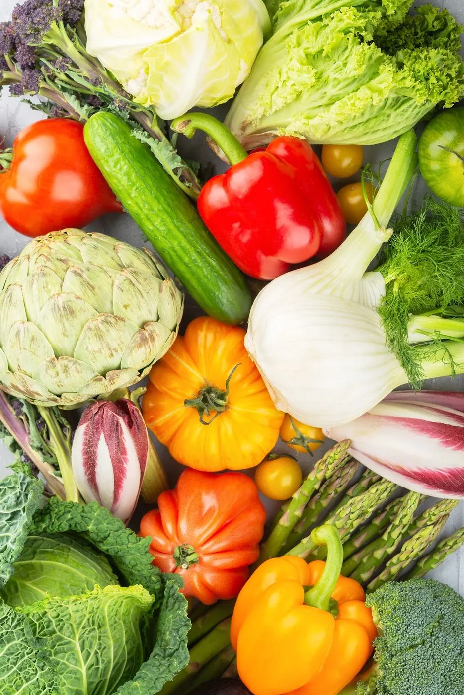 Fresh seasonal vegetables from the farm